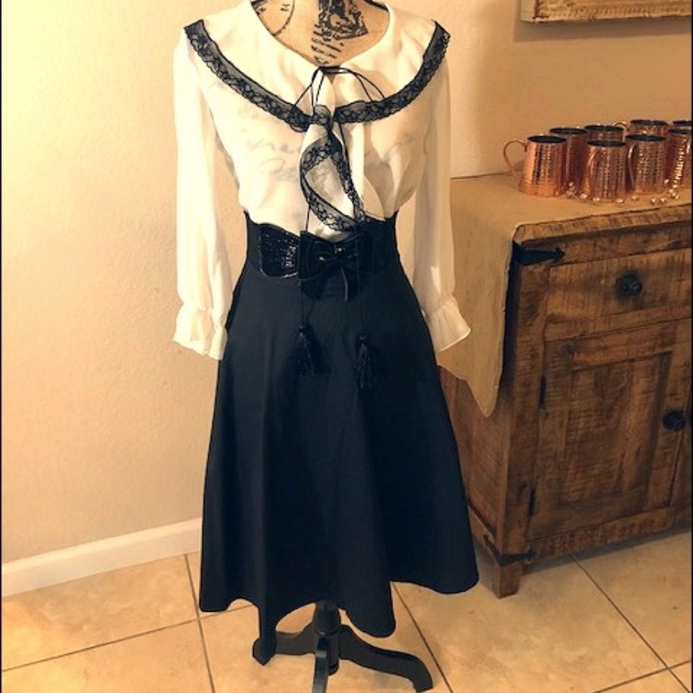 Bundle Two Black Skater Skirts